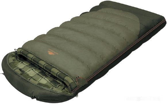 Спальный мешок Alexika Siberia Wide Plus (правая молния, оливковый)