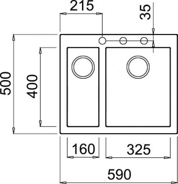 Кухонная мойка Elleci Quadra 150 (Ghisa 70)