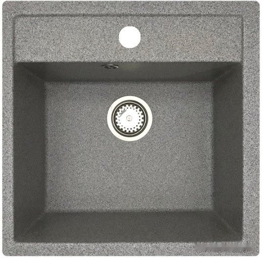 Кухонная мойка БелЭворс Rio + смеситель W74004-9 + дозатор L405-1 (серый/сатин)
