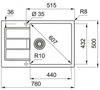 Кухонная мойка Franke Sirius 2.0 S2D 611-78 XL (435) Tectonite 143.0628.368 (оникс)