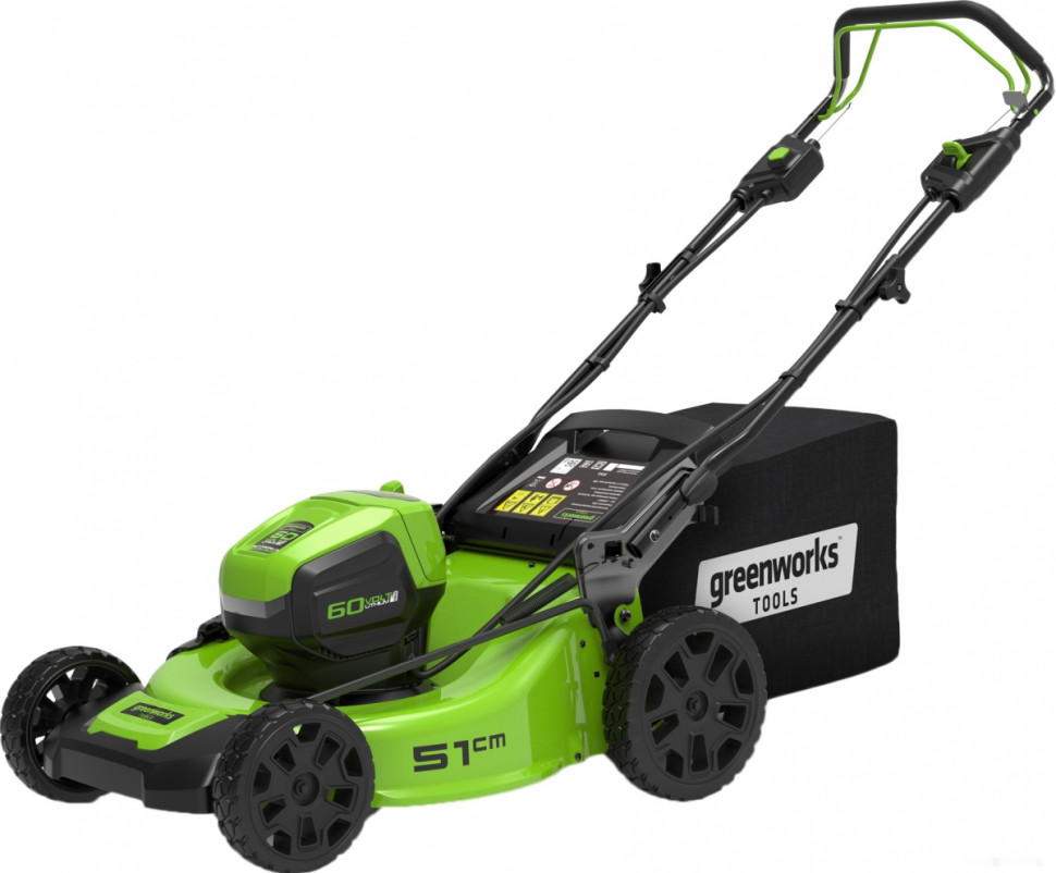 Газонокосилка Greenworks GD60LM51SPK4 (c 1-м АКБ 4 Ah)