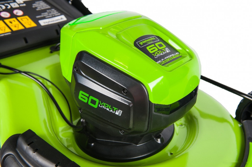 Газонокосилка Greenworks GD60LM51SPK4 (c 1-м АКБ 4 Ah)