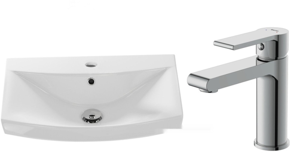 Умывальник Cersanit Carina 60В S-UM-CAR60/1 + 63020