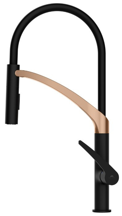 Смеситель Rubineta Ultima-50 (BK/RG) UL500638