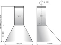 Вытяжка Elikor Эпсилон 60П-430-П3Л черный/бронза