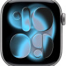 Умные часы Apple Watch Series 11 46 мм (алюминиевый корпус, космический серый/черный, спортивный силиконовый ремешок S/M)