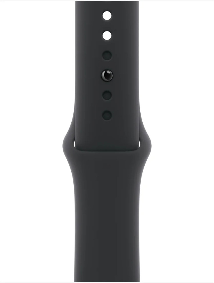 Умные часы Apple Watch Series 11 46 мм (алюминиевый корпус, космический серый/черный, спортивный силиконовый ремешок S/M)