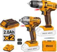 Ingco COSLI230702 (шуруповерт, гайковерт, 2 АКБ, кейс)