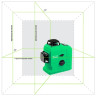 Лазерный уровень самовыравнивающийся Instrumax 3D Green