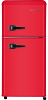 Холодильник с верхней морозильной камерой HARPER HRF-T120M (красный)
