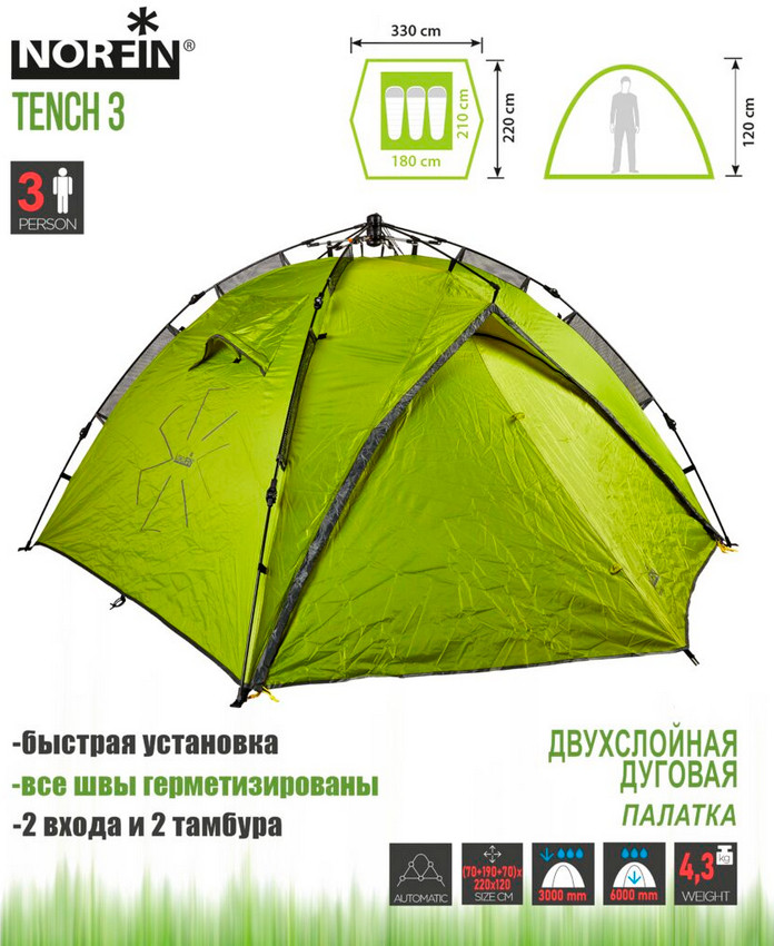Палатка Norfin Tench 3 (NF-10402)