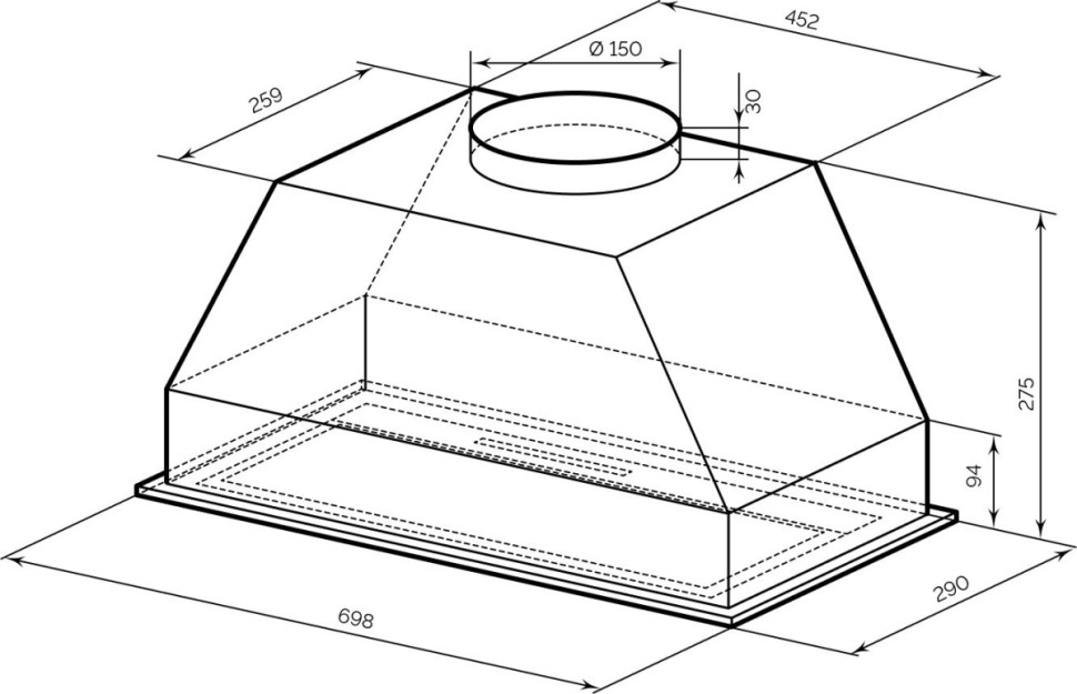 Вытяжка LEX Hyper 900 GS GR