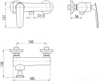Смеситель Slezak RAV Тигрис TG181.5 (хром)