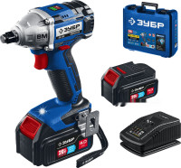 Гайковерт ЗУБР GB-250-42 (с 2-мя АКБ, кейс)
