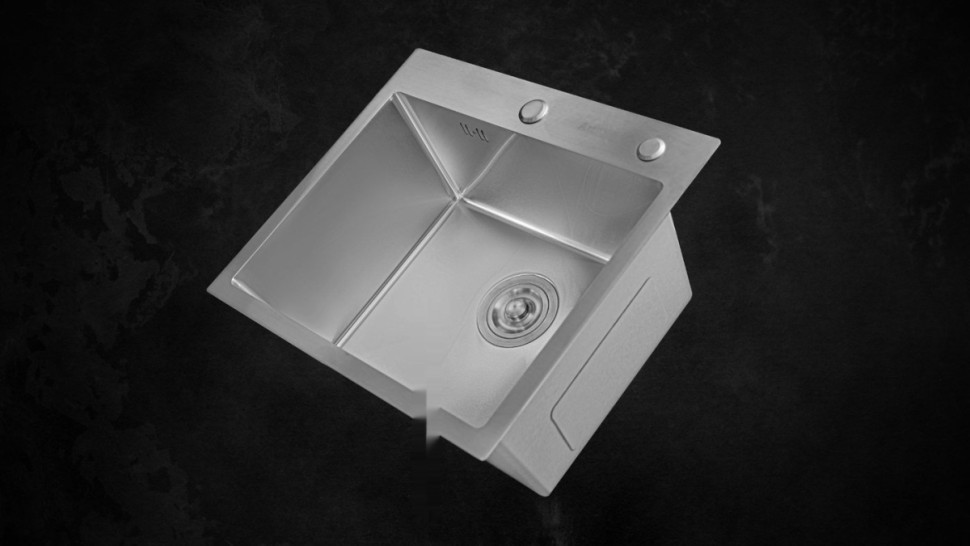 Кухонная мойка Astir Satin 50x44 (с сифоном, дозатором и коландером)