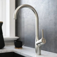 Кухонная мойка Saniteco 6045 Nano + Spike F9S07011 (сатин, с сифоном, дозатором и коландером)