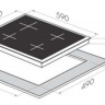 Варочная панель HOMSair HGE643GBK