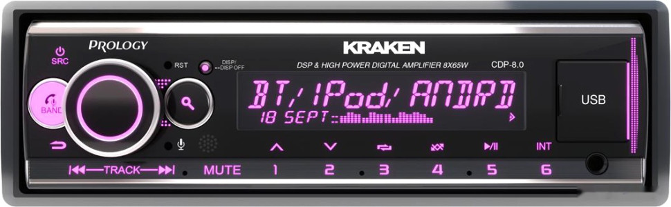 Автомагнитола Prology CDP-8.0 Kraken