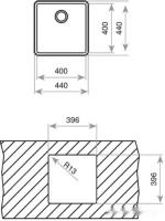 Кухонная мойка Teka Be Linea RS15 40.40