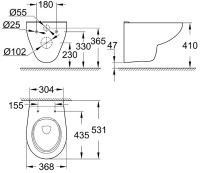 Унитаз Grohe Bau 39427000