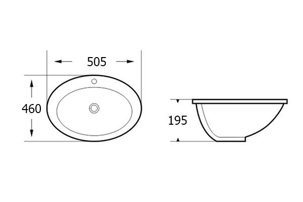 Умывальник Roxen Tierra 570150