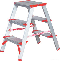 Лестница-стремянка Новая Высота NV 512 двухсторонняя индустриальная 2x3 ступеней