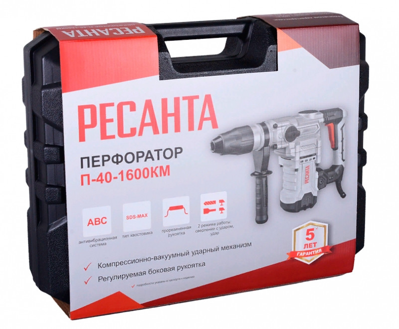 Перфоратор Ресанта П-40-1600КМ