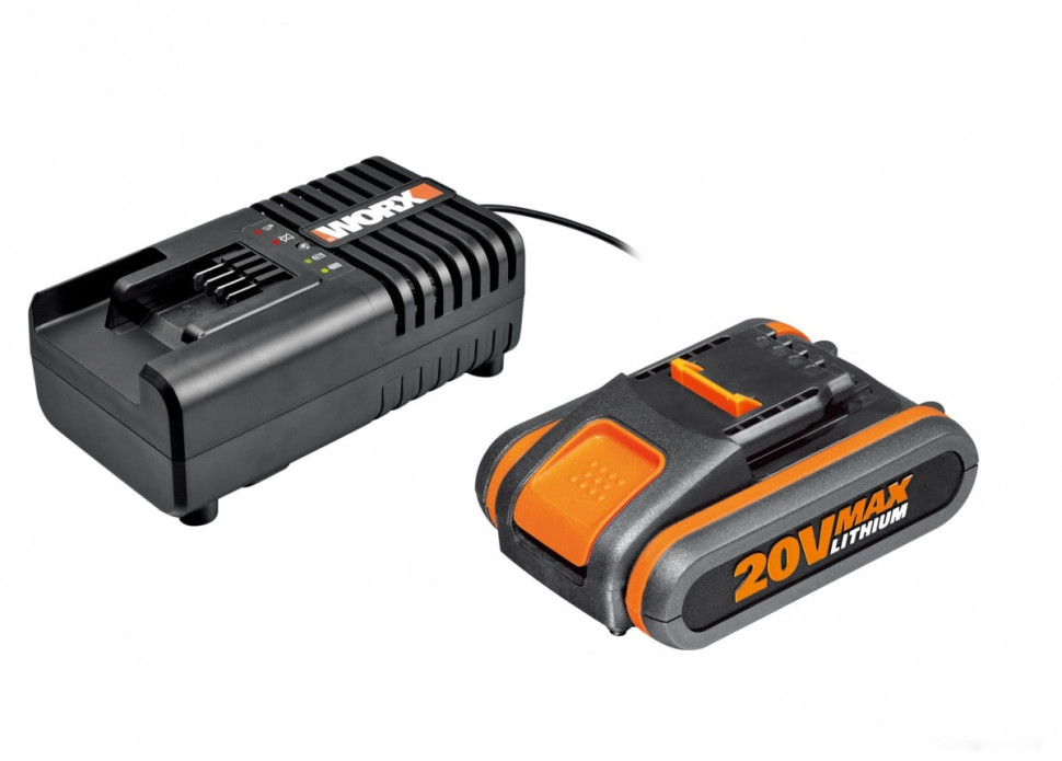 Аккумулятор для инструмента Worx WA3880+WA3551.1 (20В/2.0 Ah + 14.4-20В)