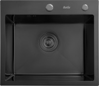 Кухонная мойка Astir PVD Black 50x44B (с сифоном, дозатором и коландером)