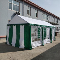 Тент-шатер Sundays Party 3x6 м (белый/зеленый)
