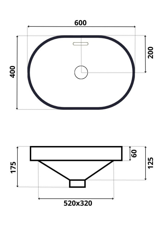 Умывальник Roxen Batt 570155