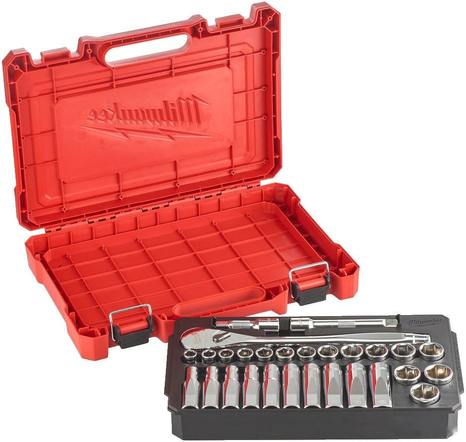 Набор трещотка с головками Milwaukee 4932471864 (28 предметов)
