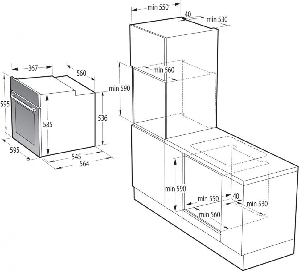 Духовой шкаф Gorenje BOS67371CLB