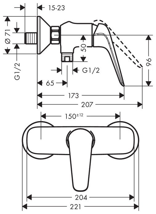 Смеситель Hansgrohe Novus 71060000