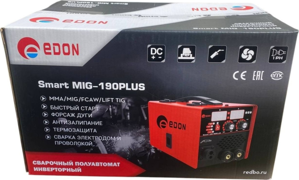 Сварочный инвертор Edon Smart MIG-190 Plus