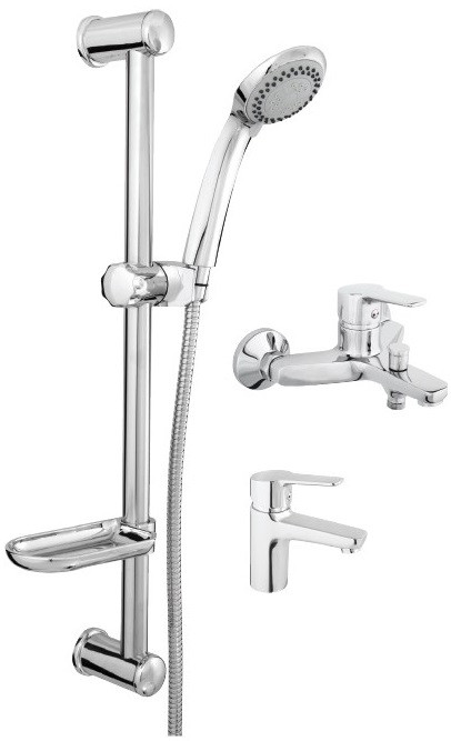 Смеситель Rubineta Uno-10 + Uno-18 + Varianta – Delta 625025