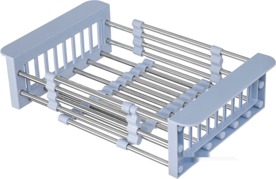 Кухонная мойка Saniteco 6550-L + Spike F9S07011 (сатин, с сифоном, дозатором и коландером)