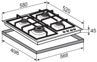 Варочная панель Zigmund &amp; Shtain M 26.6 I