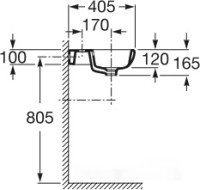 Умывальник Roca Meridian 35x35 (32724C000)