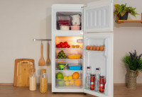 Холодильник с верхней морозильной камерой HARPER HRF-T120M (белый)