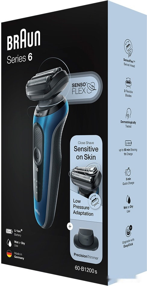 Электробритва мужская Braun Series 6 60-B1200s
