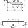 Смеситель Hansgrohe Ecostat 13141000