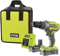 Ударная дрель-шуруповерт Ryobi R18PD3-220S 5133003342 (с 2-мя АКБ, сумка)