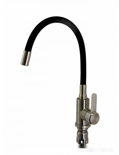 Кухонная мойка БелЭворс Rondo L + смеситель W74004-2 + дозатор L405F (черный)