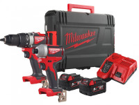 Набор аккумуляторного инструмента Milwaukee M18 BLPP2B2-502X 4933464594 (шуруповерт, винтоверт, 2 АКБ, кейс)
