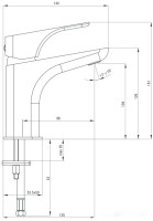 Смеситель Deante Hiacynt Nero BQH N21M