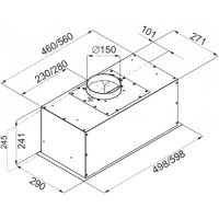 Вытяжка Ciarko Screen 500 (белый)