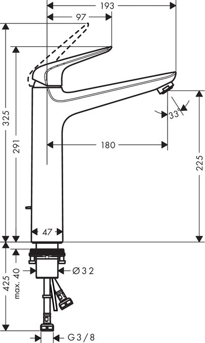 Смеситель Hansgrohe Novus 71123000