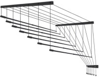 Сушилка для белья Comfort Alumin Потолочная 7 прутьев Black Style Telescop 100-180 см (алюминий)