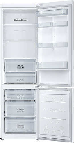 Холодильник с морозильником Samsung RB37A5400WW/WT
